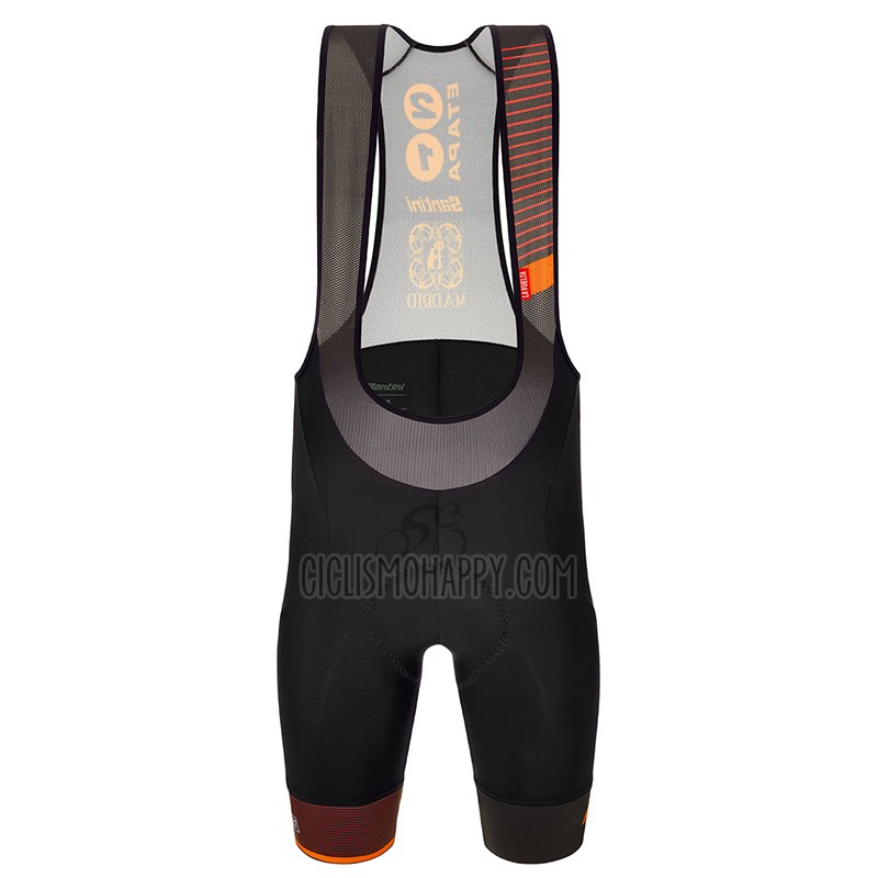 Vuelta Espana Cycling Jersey Bib Short 2022 Men Short Sleeve Black Red